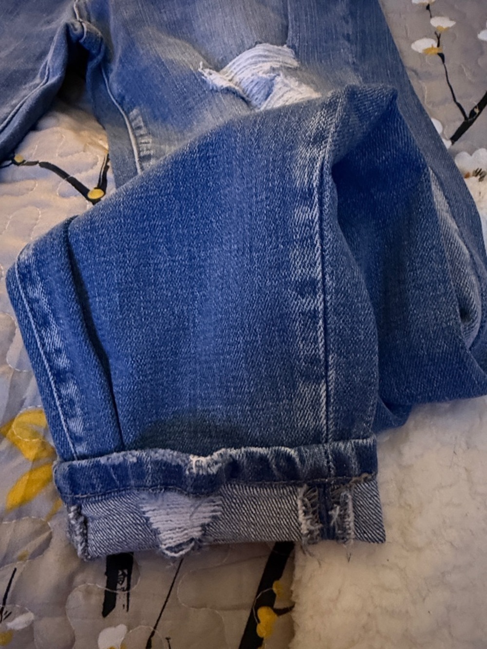 KanCan Ripped Skinny Jeans in Faded Blue - Picture 2 of 8
